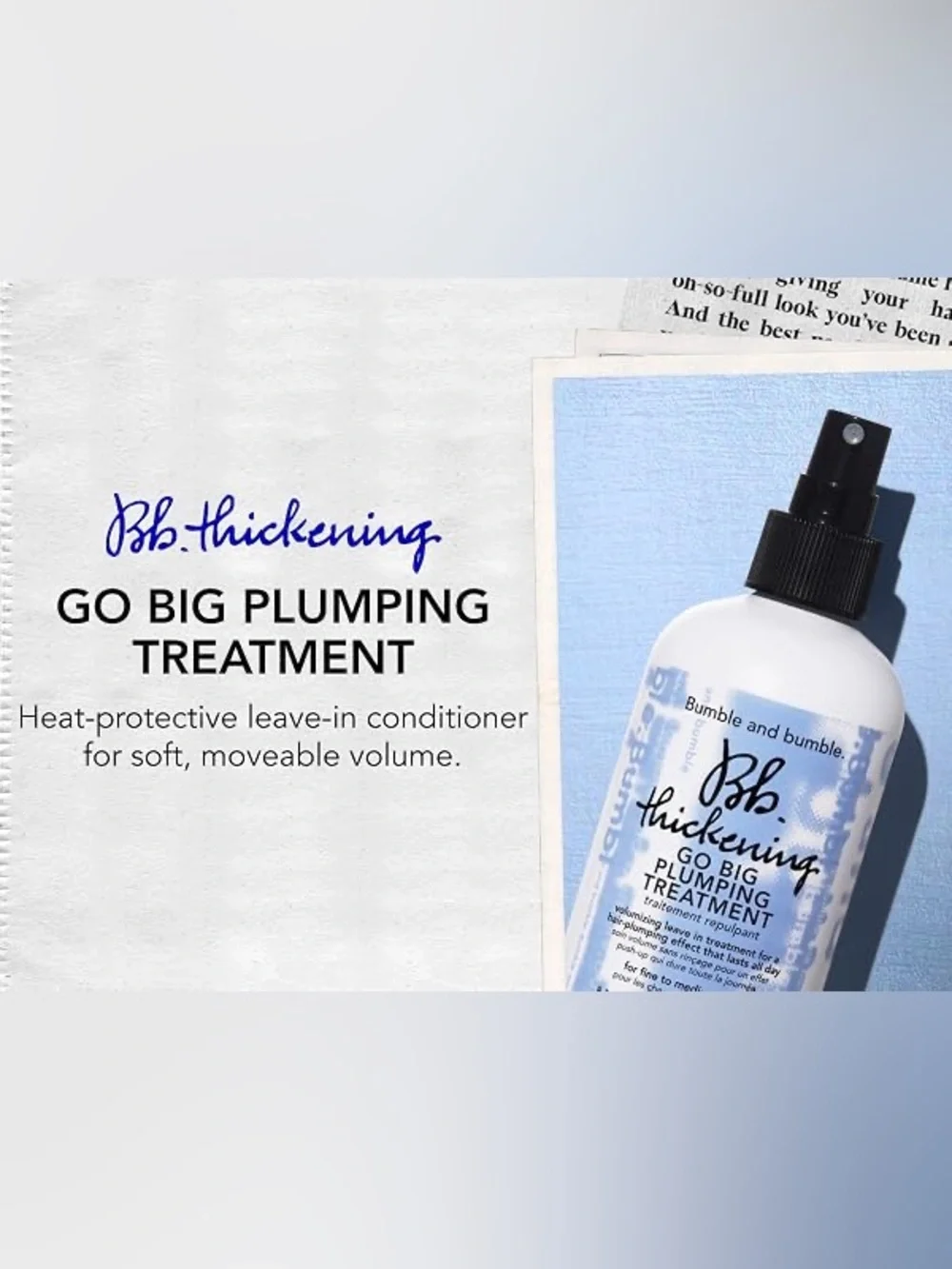 Bumble and bumble White and Blue Thickening Plumping Treatment